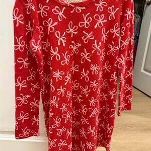 The Beaufort Bonnet Company Red, White, and Pink Bow Dress